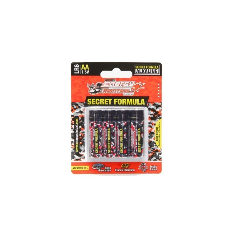 Energy Paintball LR6 AA Pack 4 Alkaline Batteries